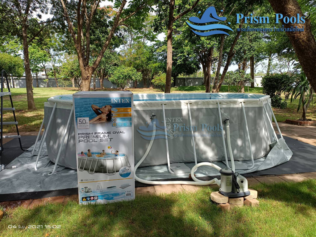 สระว่ายน้ำ intex Prism Oval 16.6 - 27