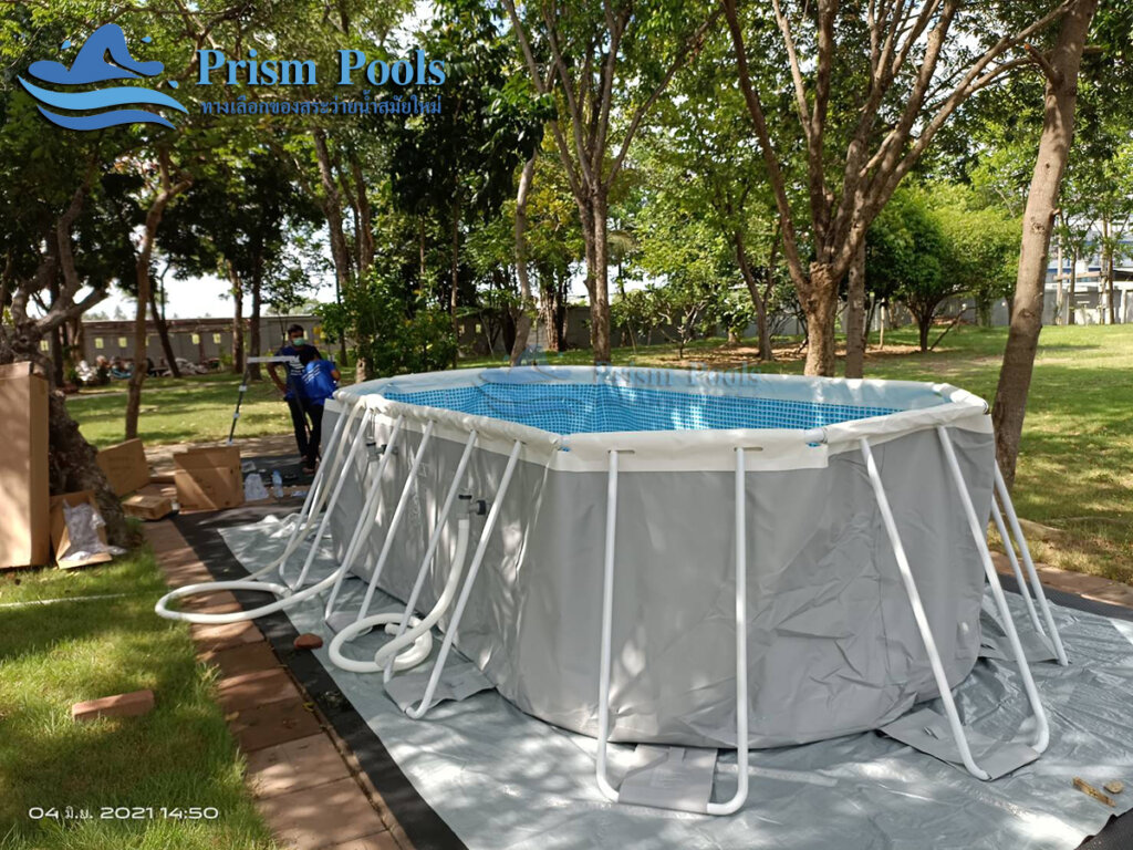 สระว่ายน้ำ intex Prism Oval 16.6 - 28