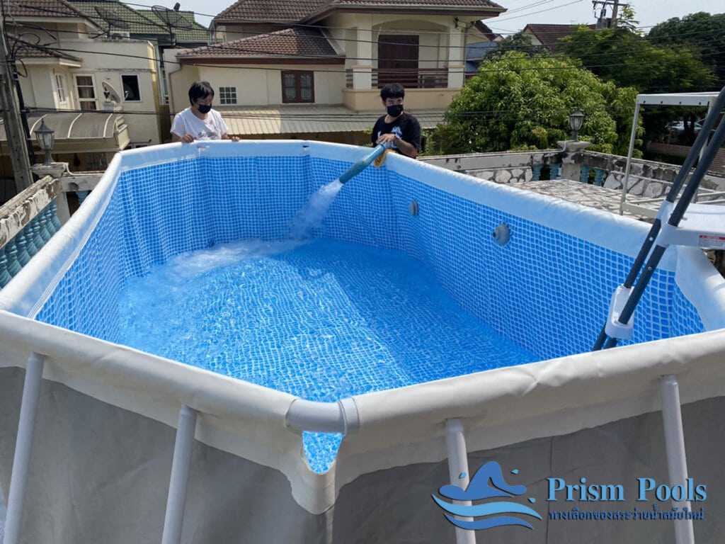 สระว่ายน้ำ intex Prism Oval 16.6 - 14