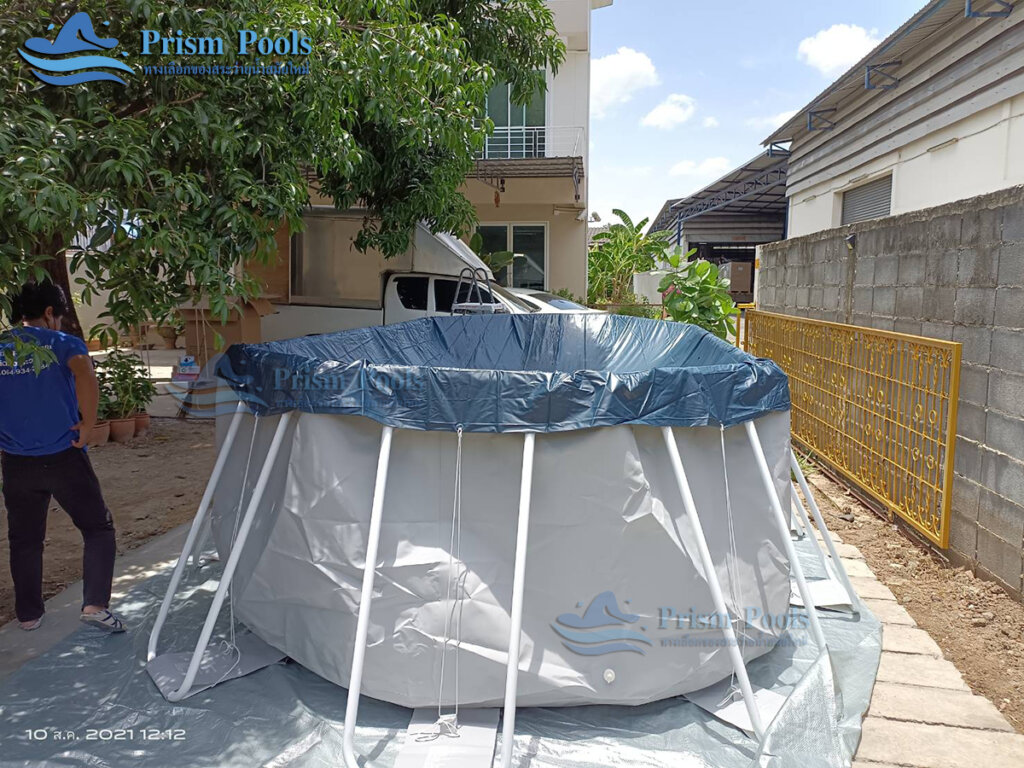 สระว่ายน้ำสำเร็จรูป INTEX Prism Oval 16.6 ฟุต รุ่น 26796 - 73