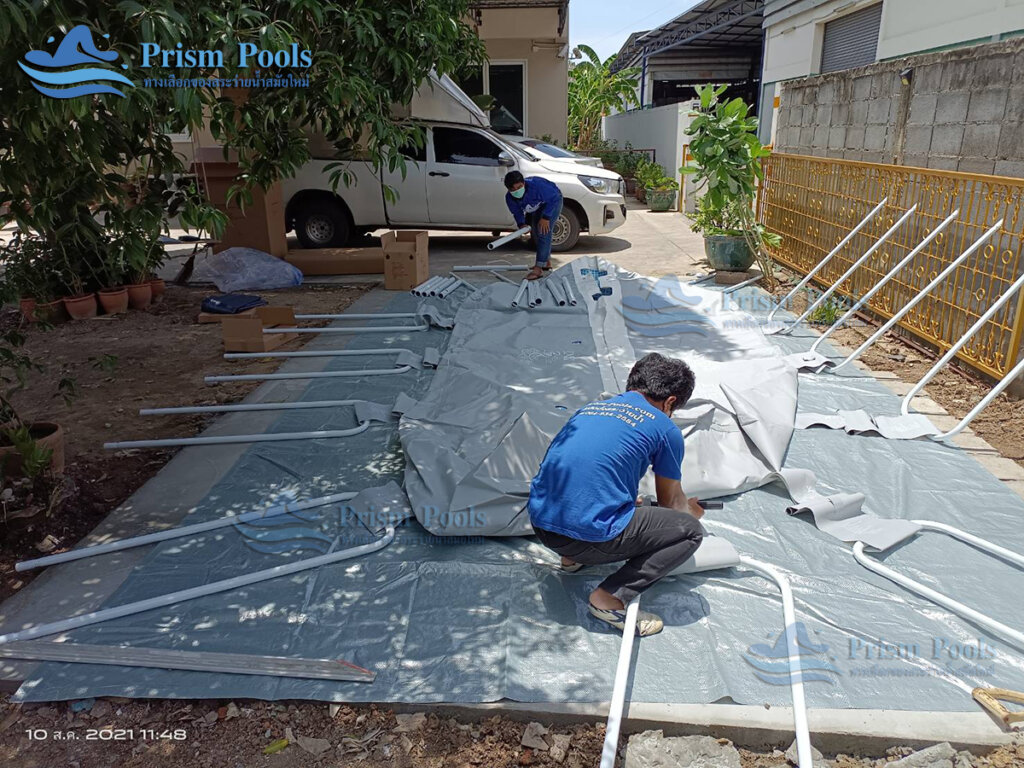 สระว่ายน้ำสำเร็จรูป INTEX Prism Oval 16.6 ฟุต รุ่น 26796 - 77