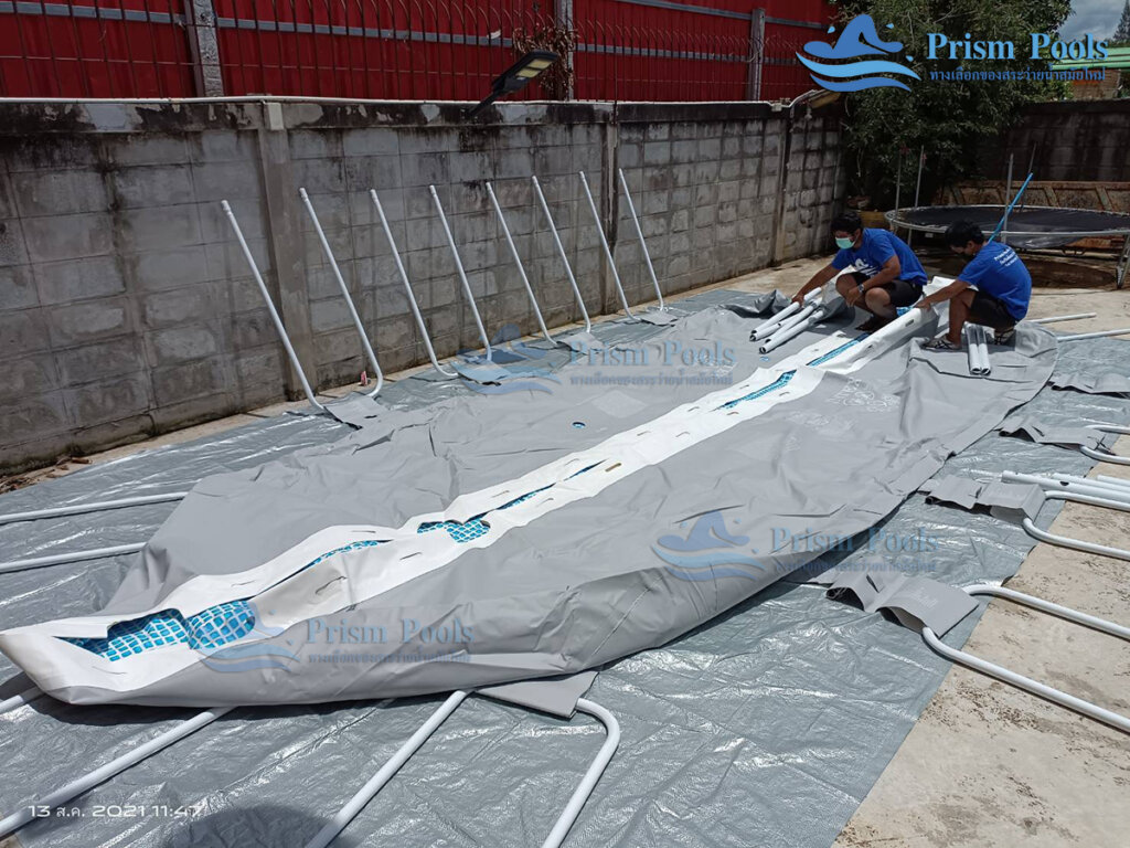 สระว่ายน้ำสำเร็จรูป INTEX Prism Oval 20 ฟุต รุ่น 26798 - 97