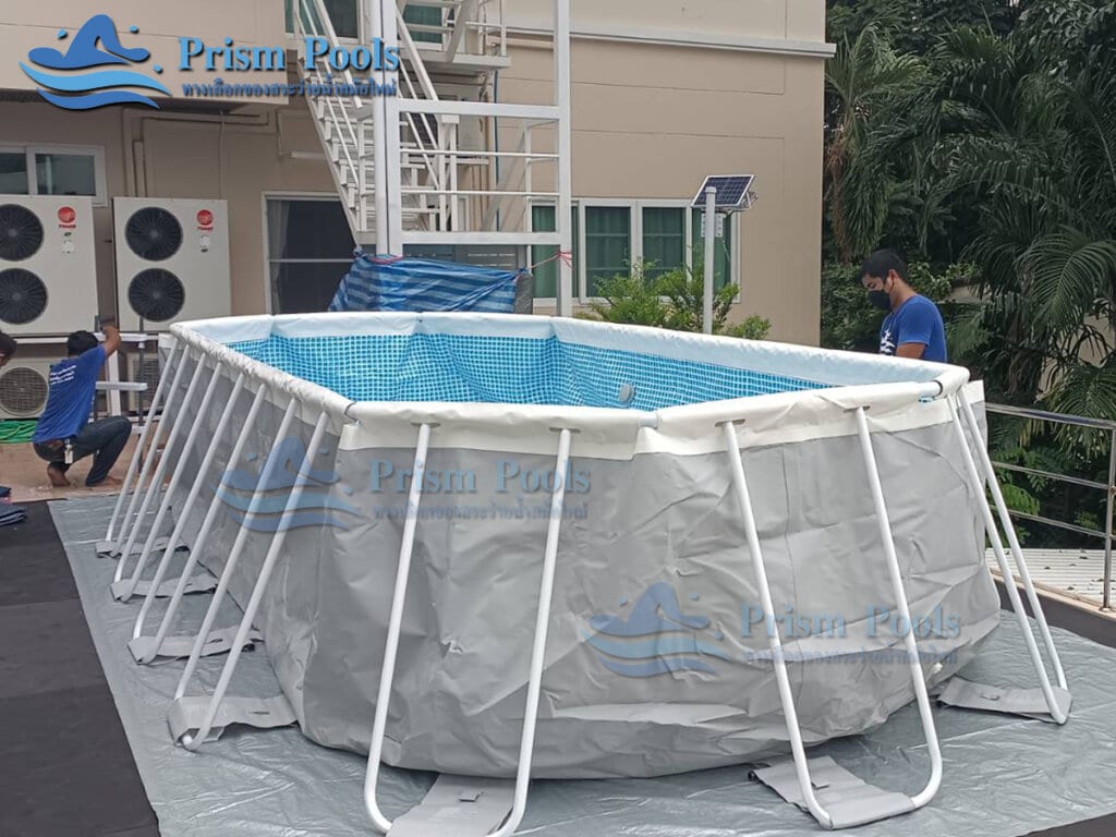 สระว่ายน้ำสำเร็จรูป INTEX Prism Oval 20 ฟุต รุ่น 26798 - 110