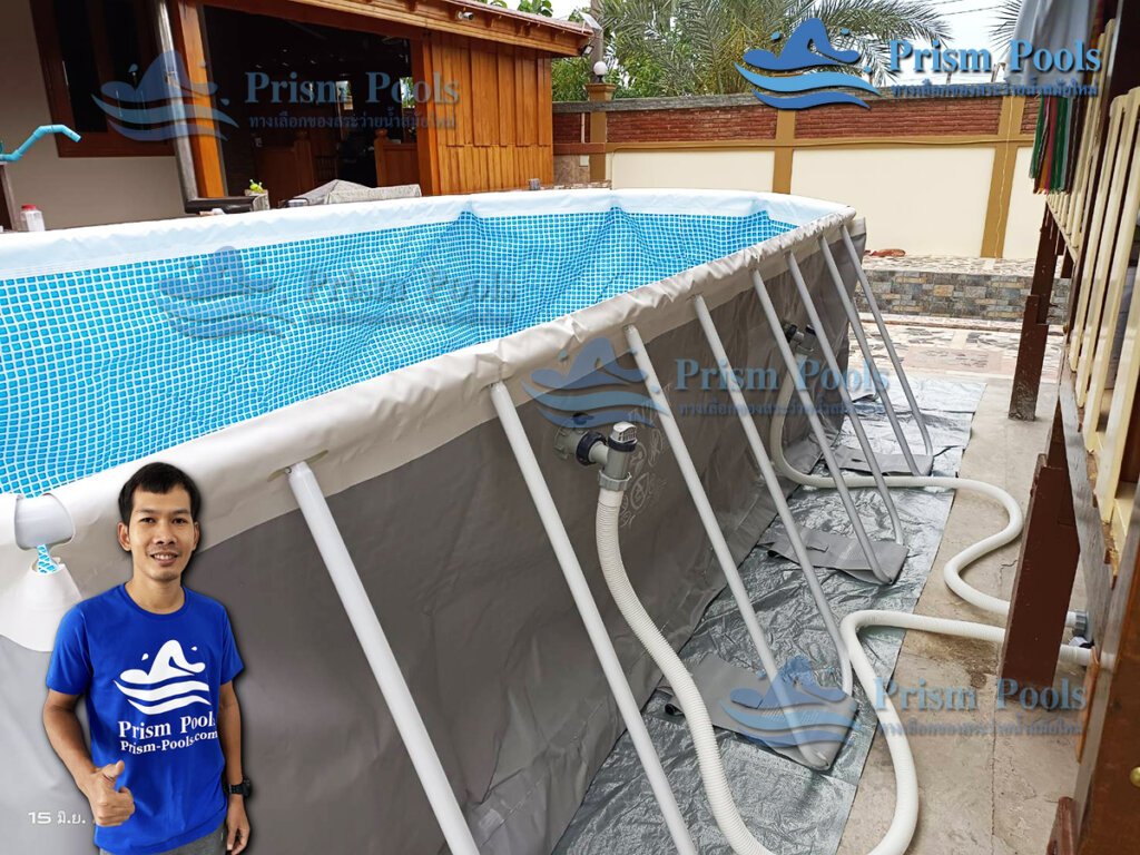 สระว่ายน้ำสำเร็จรูป INTEX Prism Oval 20 ฟุต รุ่น 26798 - 22